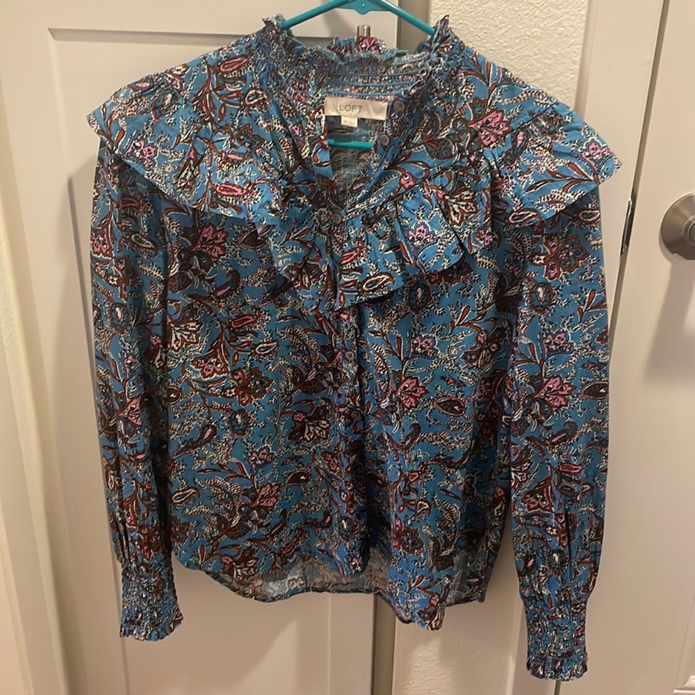 Loft Paisley Print Blouse